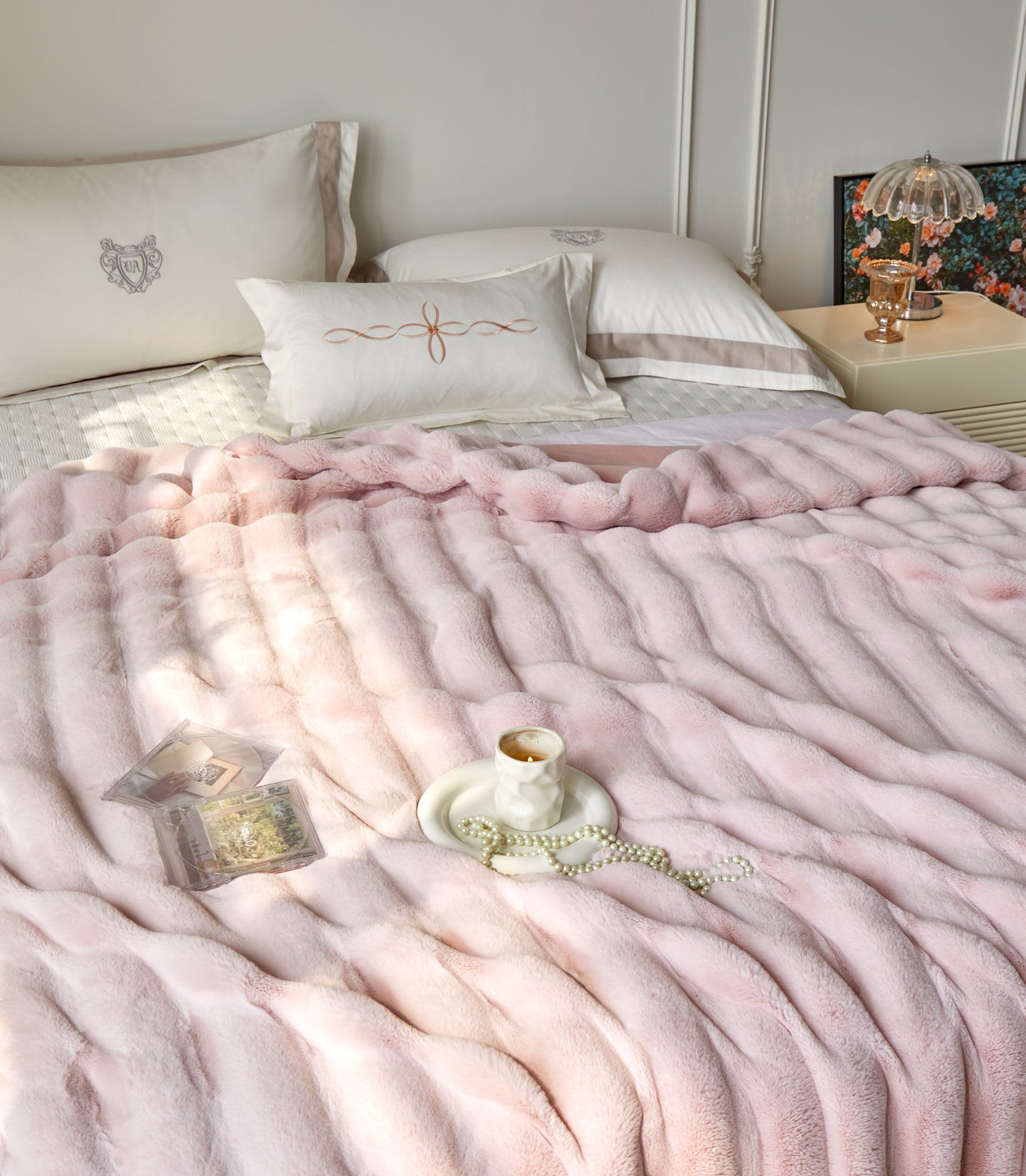 超柔超软仿兔毛绒毛毯 Fluffy Faux Rabbit Fleece Blanket