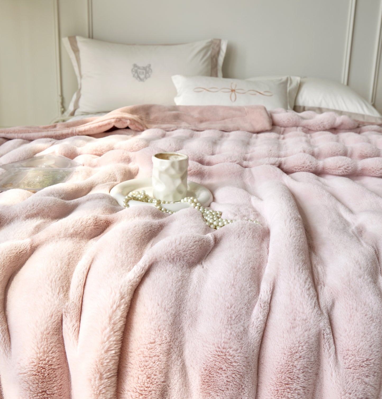 超柔超软仿兔毛绒毛毯 Fluffy Faux Rabbit Fleece Blanket