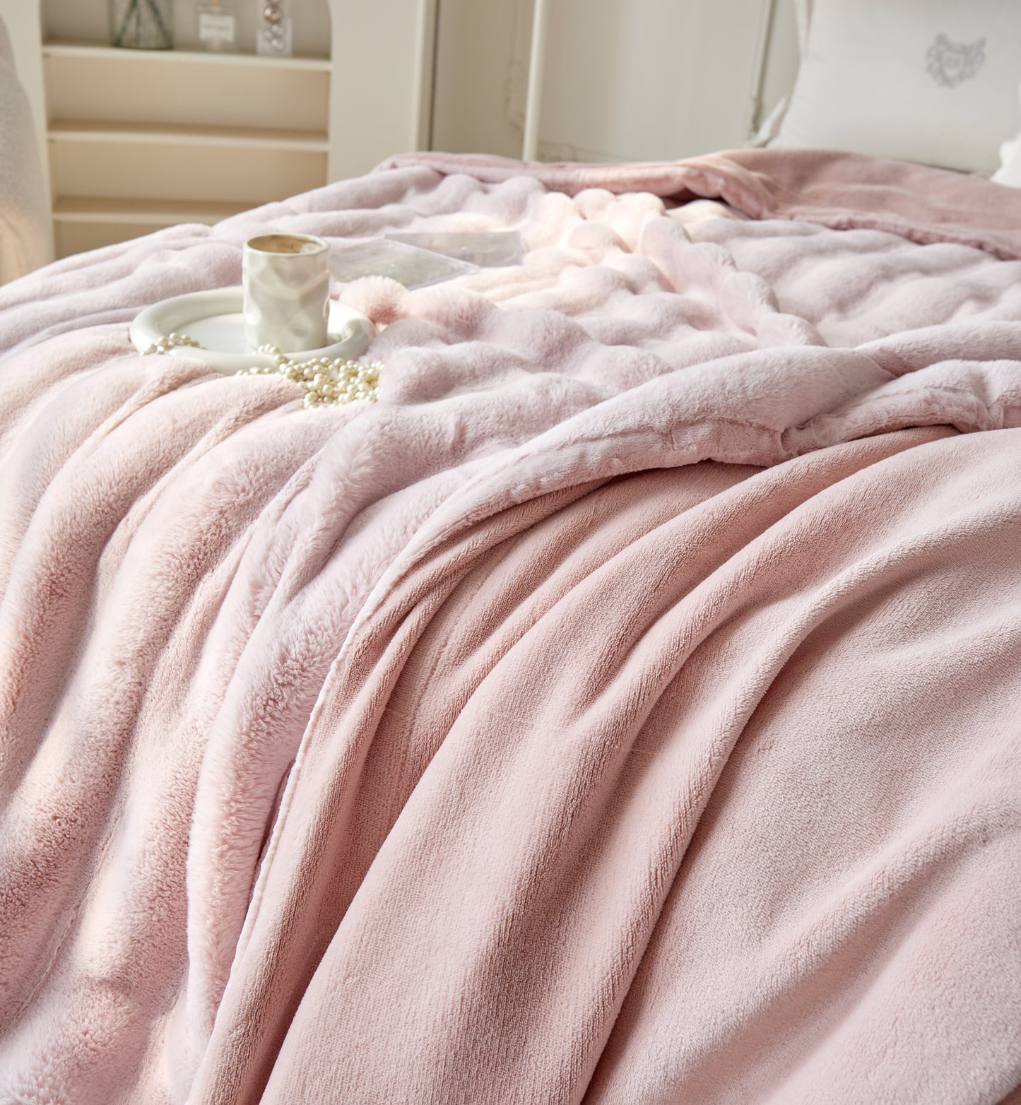 超柔超软仿兔毛绒毛毯 Fluffy Faux Rabbit Fleece Blanket