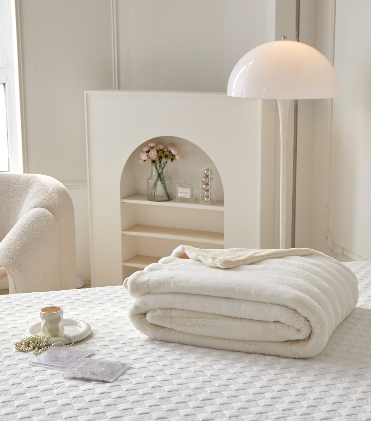 超柔超软仿兔毛绒毛毯 Fluffy Faux Rabbit Fleece Blanket