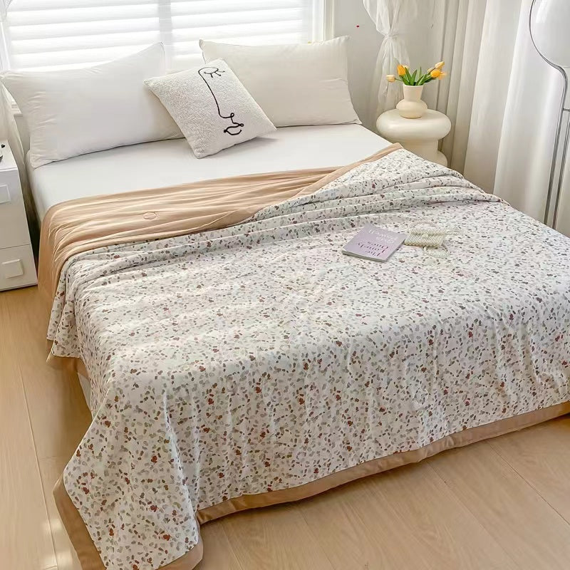 奶香印花纯棉夏凉被 Summer 100%Cotton blankets