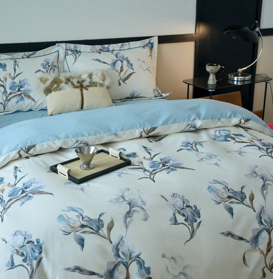 全棉磨毛四件套-思瑾 4 in 1 Cotton Bedding Set (w/fitted sheet)