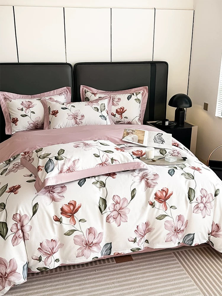 100s纯棉三/四件套-初梦 Cotton Duvet Cover Set-First Dream