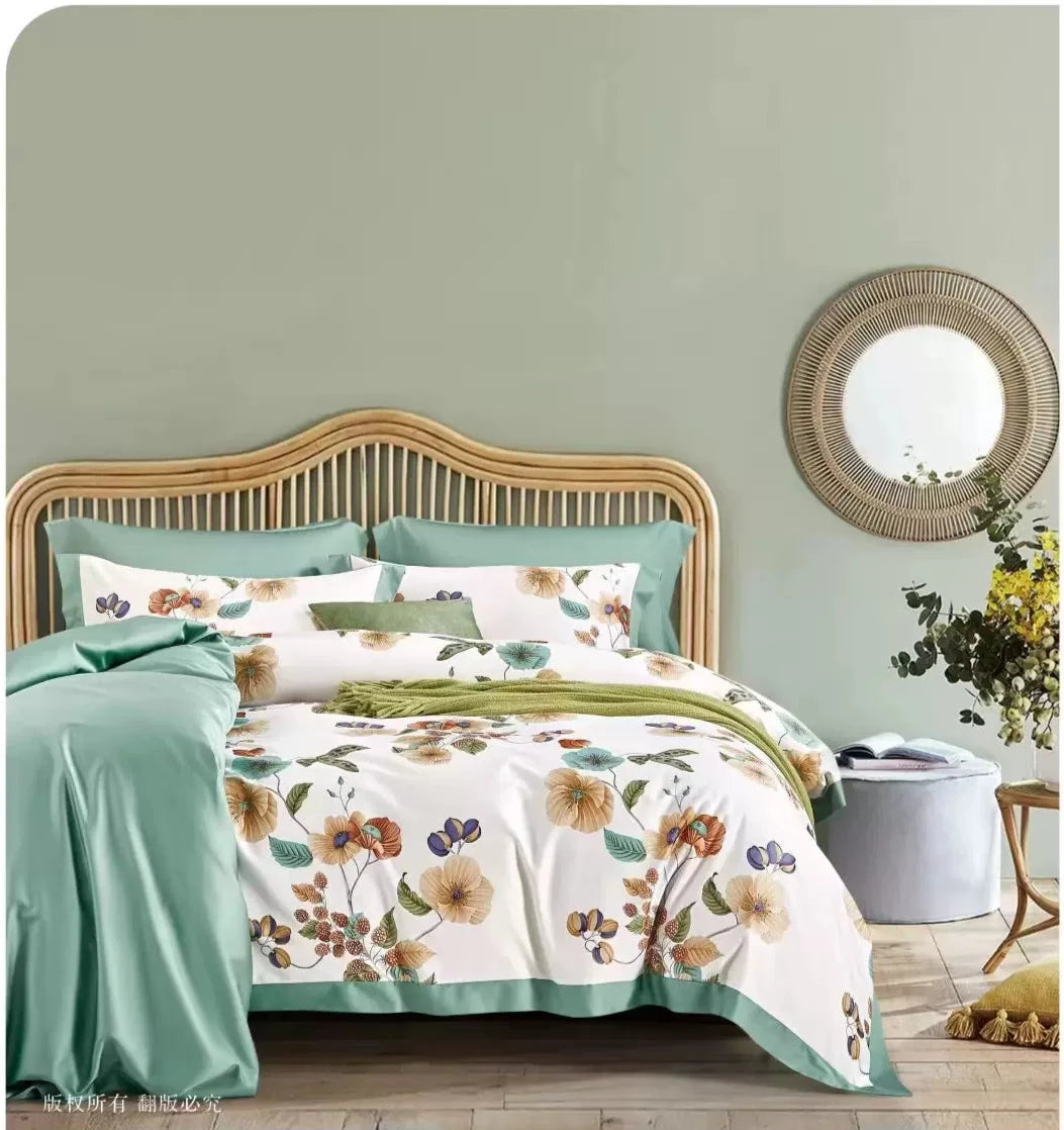 100s纯棉三/四件套-唯美 Cotton Duvet Cover Set-Unique Beauty
