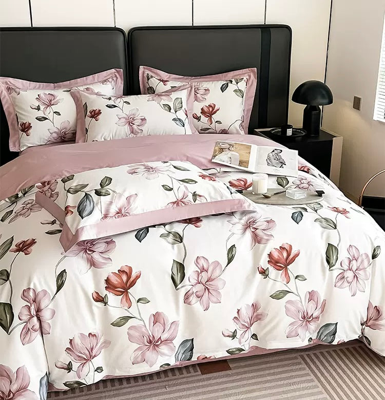 纯棉三/四件套 Flowery 3/4 in 1 bedding set