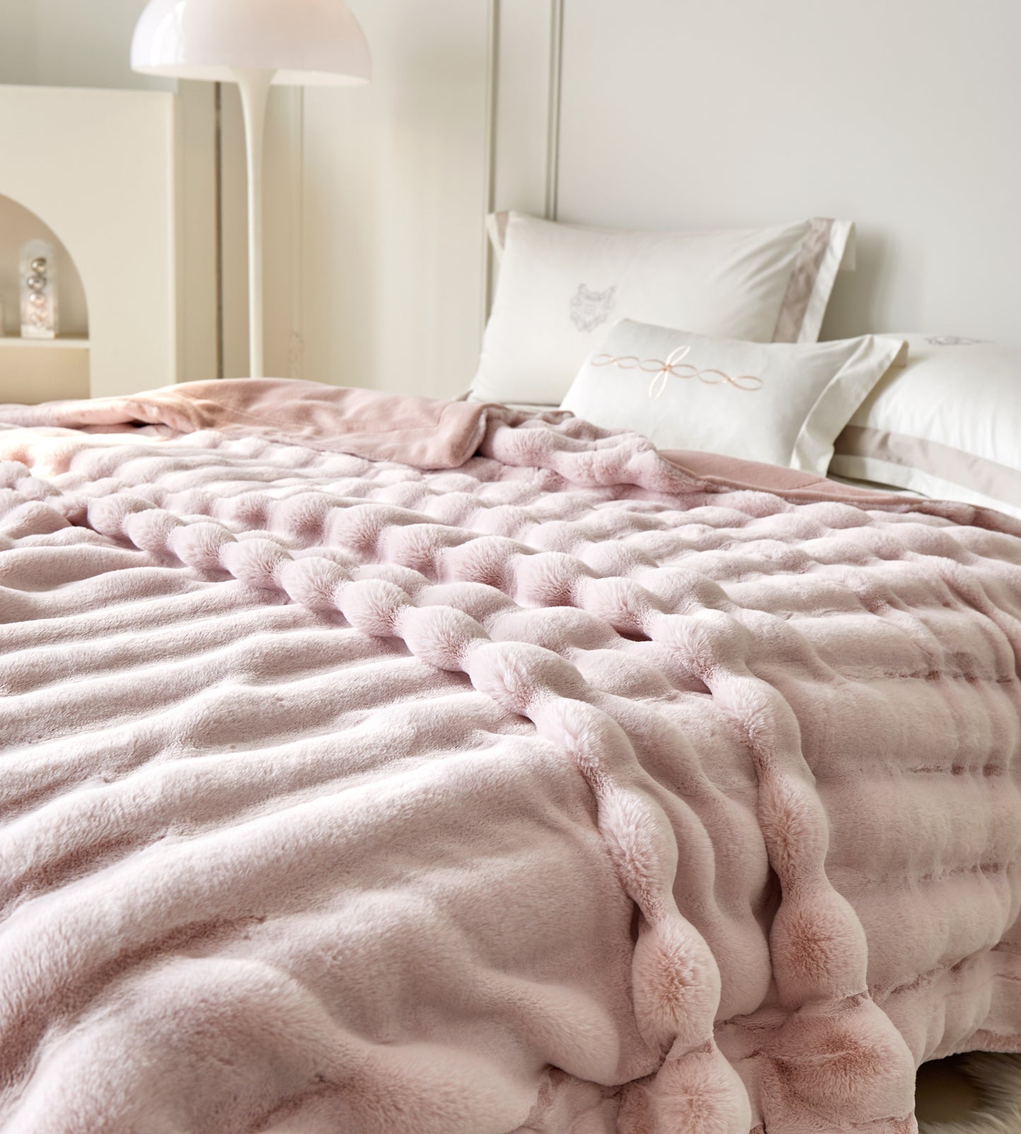 超柔超软仿兔毛绒毛毯 Fluffy Faux Rabbit Fleece Blanket