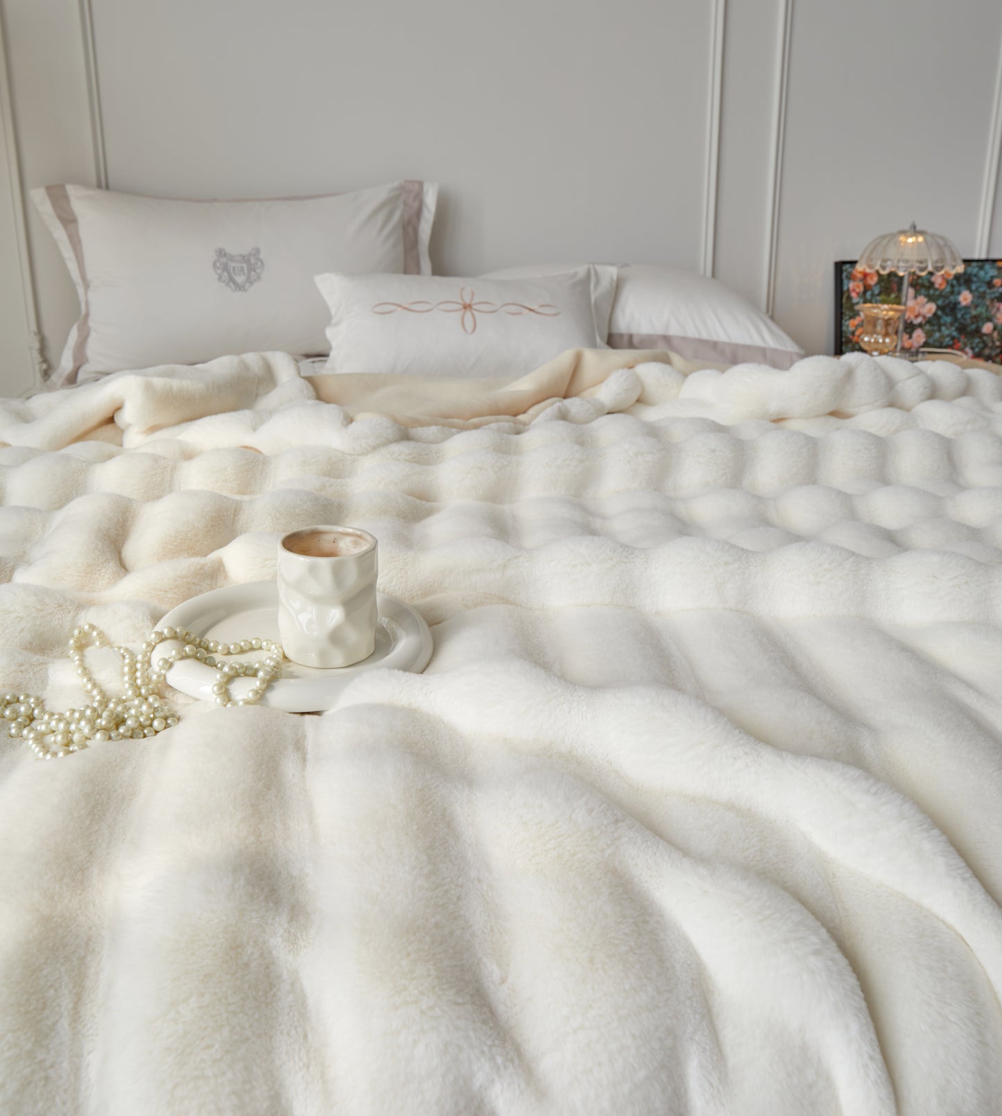 超柔超软仿兔毛绒毛毯 Fluffy Faux Rabbit Fleece Blanket