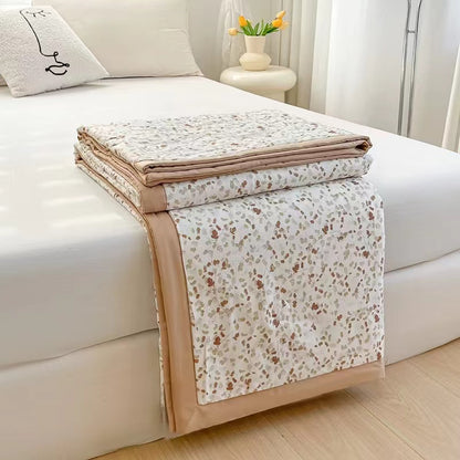 奶香印花纯棉夏凉被 Summer 100%Cotton blankets
