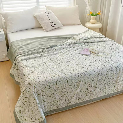 奶香印花纯棉夏凉被 Summer 100%Cotton blankets