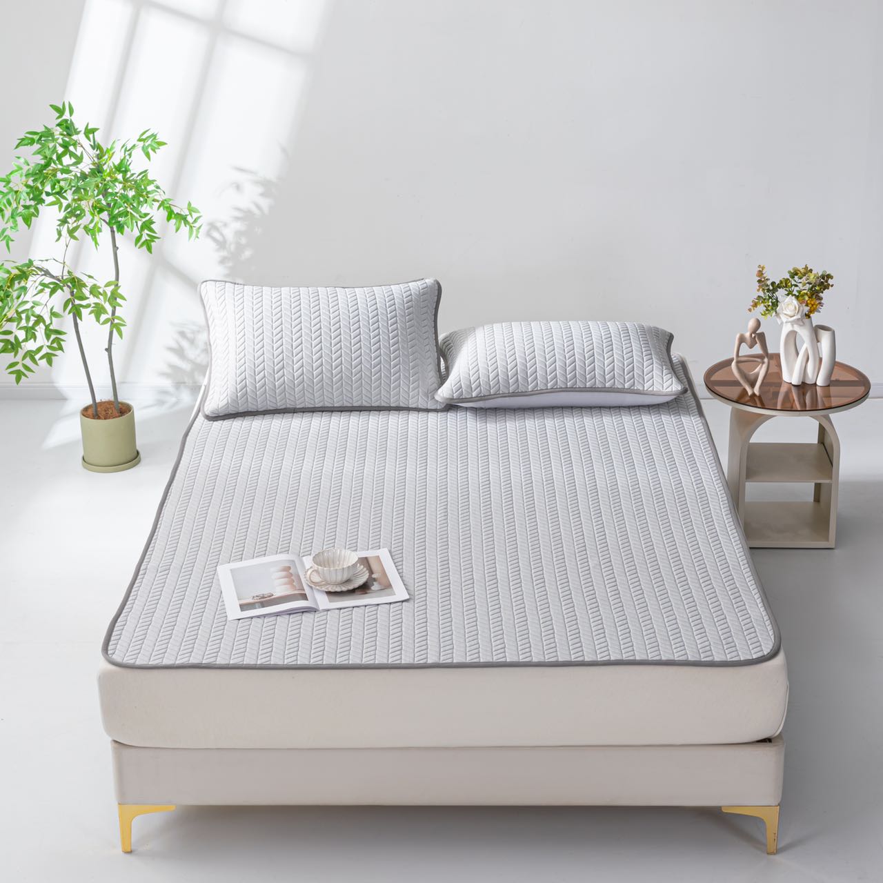 水洗硅橡胶凉席三件套 Silicone Gel bedding mat sets