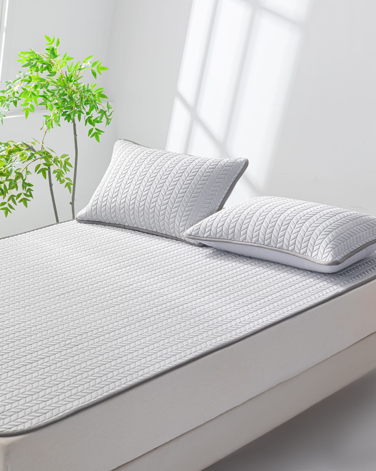 水洗硅橡胶凉席三件套 Silicone Gel bedding mat sets
