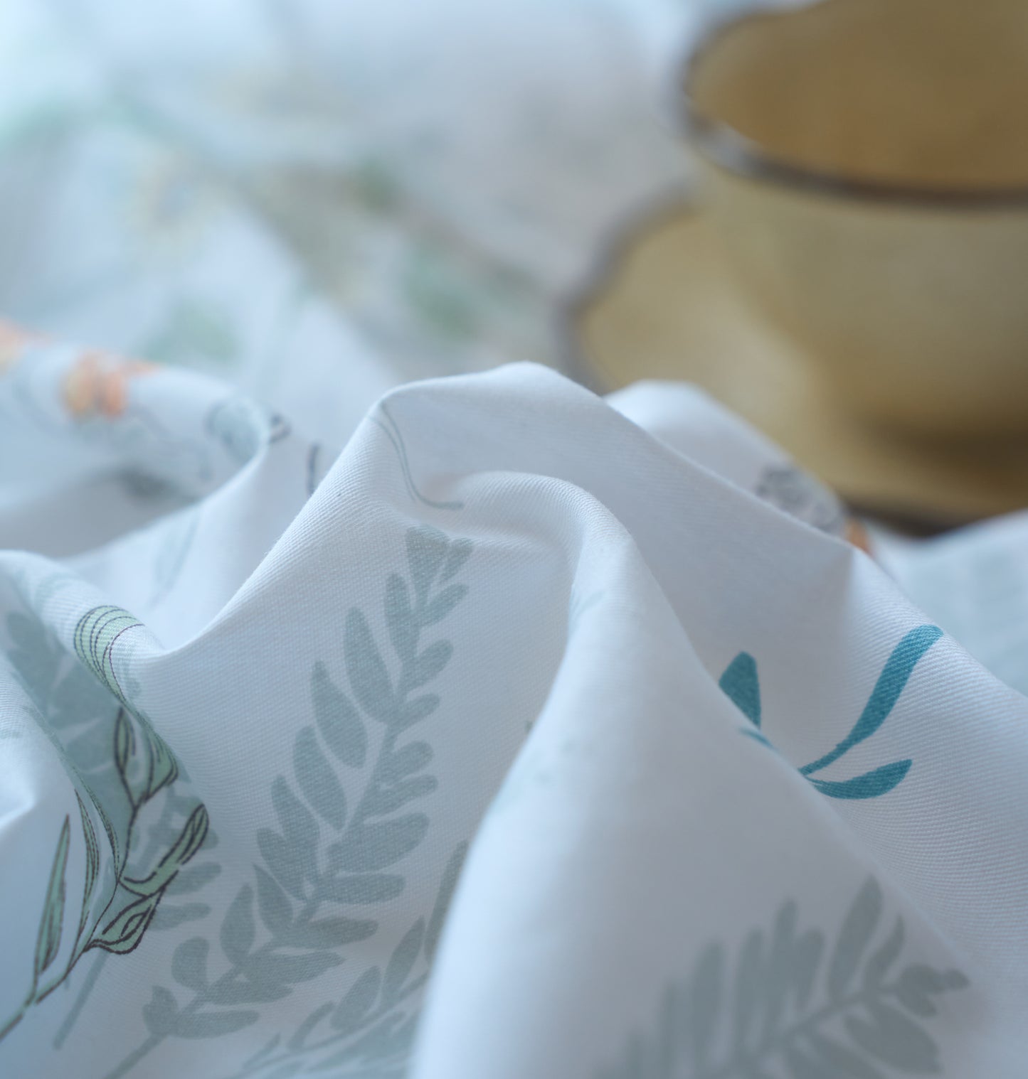 60s纯棉四件套-塞纳花园 4 in 1 Cotton Bedding Set (w/fitted sheet)