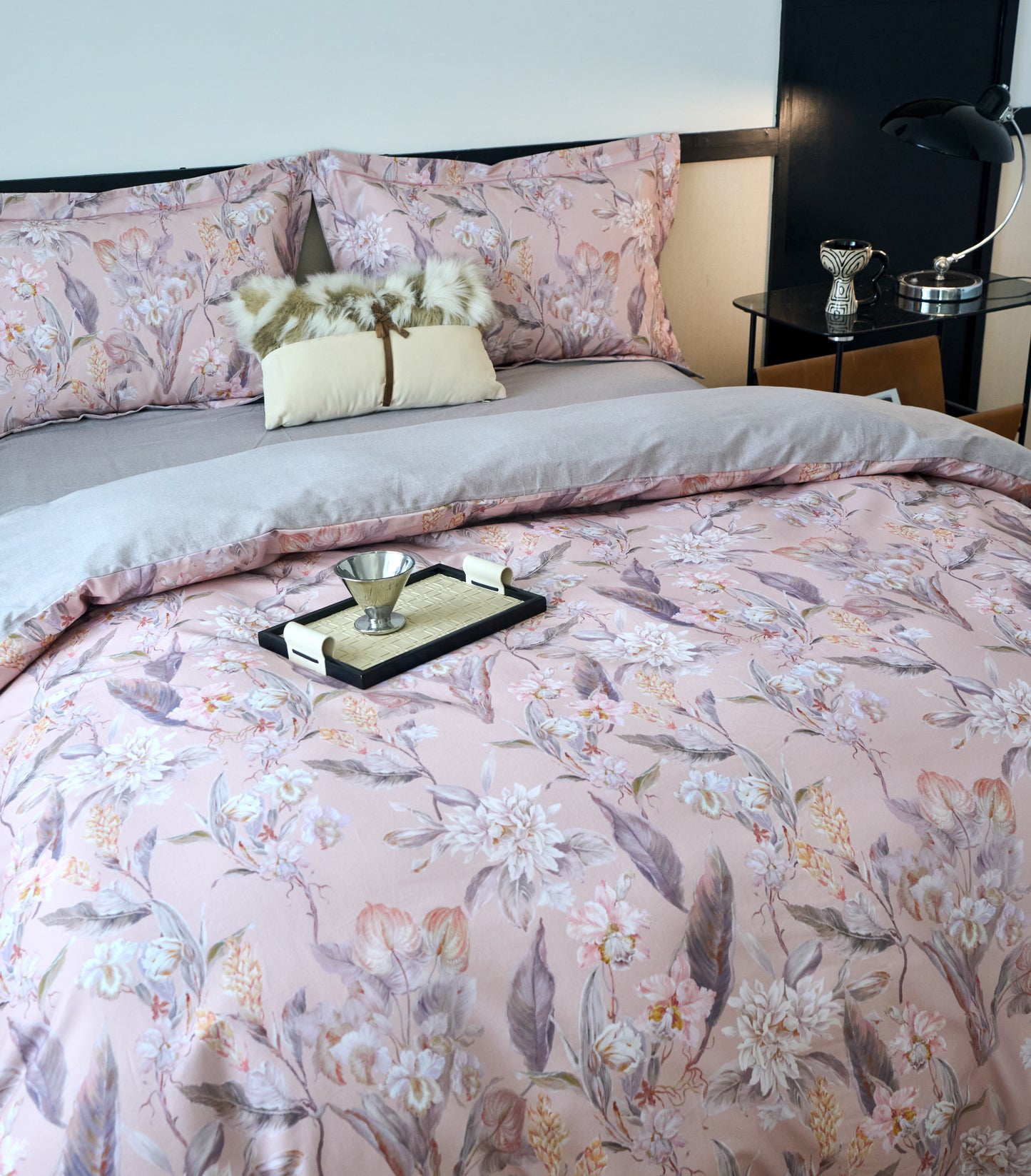 全棉磨毛四件套-婉柔 4 in 1 Cotton Bedding Set (w/fitted sheet)