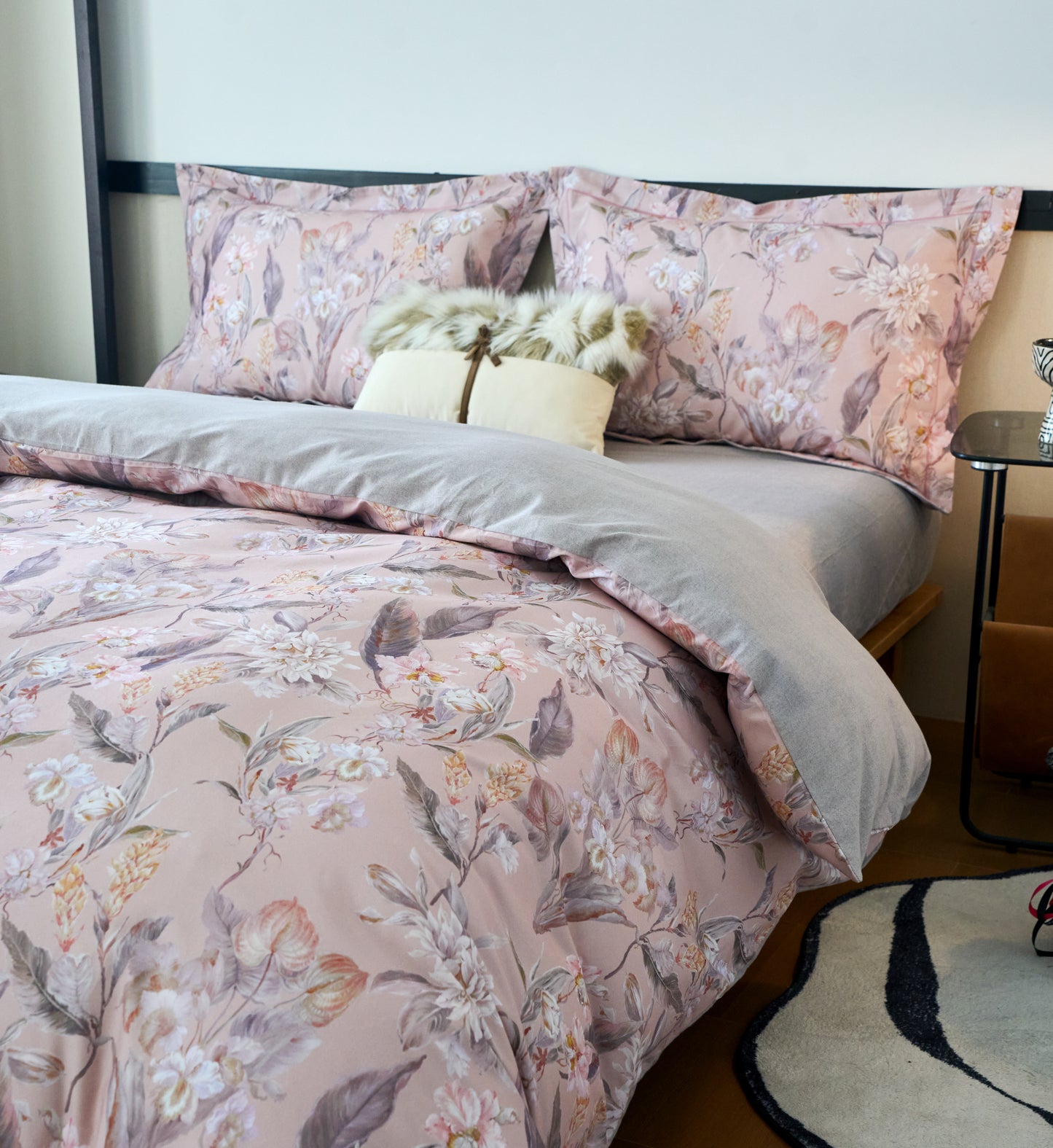 全棉磨毛四件套-婉柔 4 in 1 Cotton Bedding Set (w/fitted sheet)