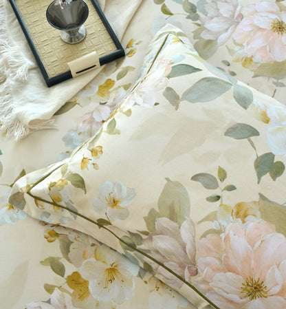 全棉磨毛四件套-凤穿牡丹 4 in 1 Cotton Bedding Set (w/fitted sheet)
