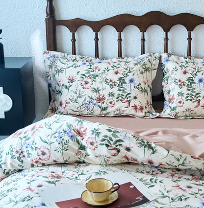 100s纯棉四件套-梦境 4 in 1 Cotton Bedding Set (w/fitted sheet)