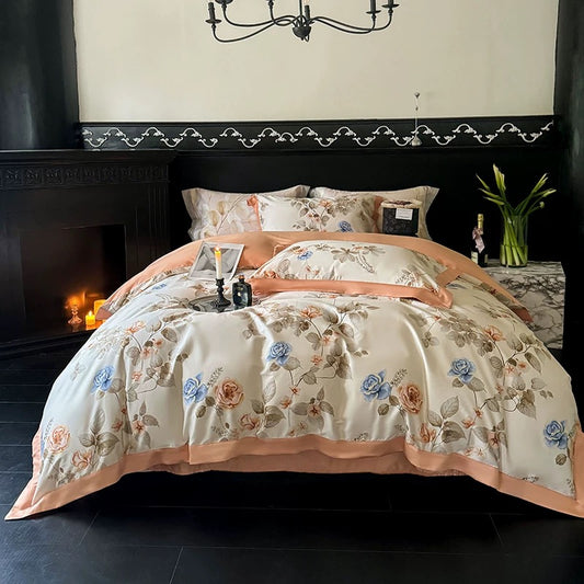 100s纯棉三/四件套-知画 Cotton Duvet Cover Set-Known Picture
