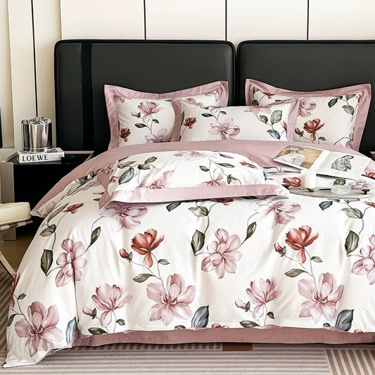 100s纯棉三/四件套-初梦 Cotton Duvet Cover Set-First Dream