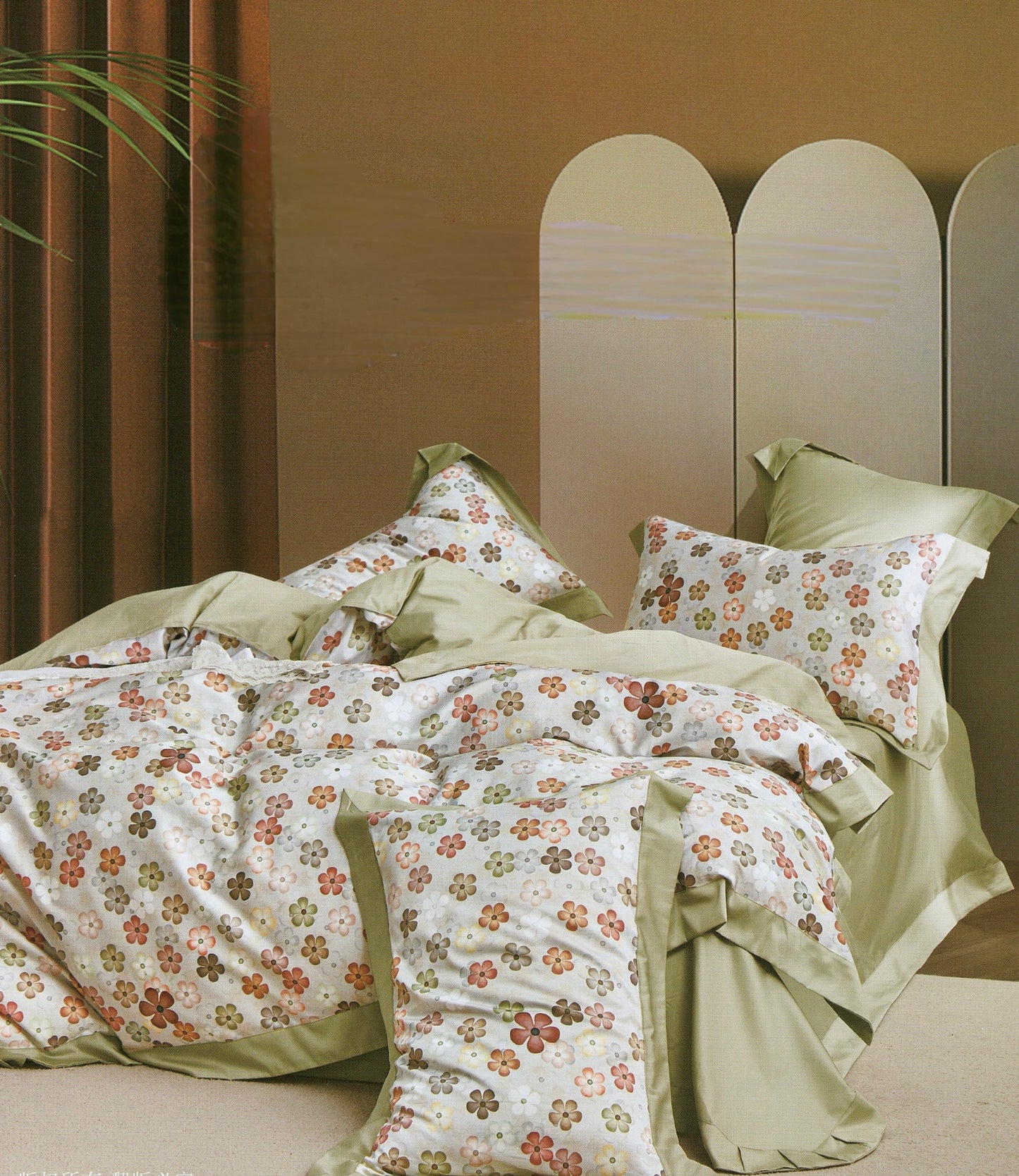 100s纯棉四件套-彩棠 4 in 1 Cotton Bedding Set