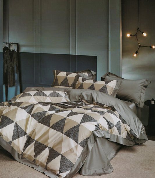 100s纯棉四件套-洛言 4 in 1 Cotton Bedding Set